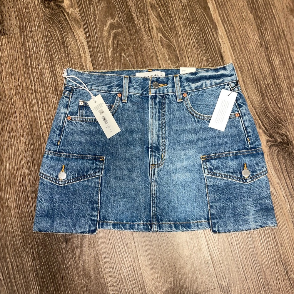 Aritzia Blue Cargo Mini Skirt Casual